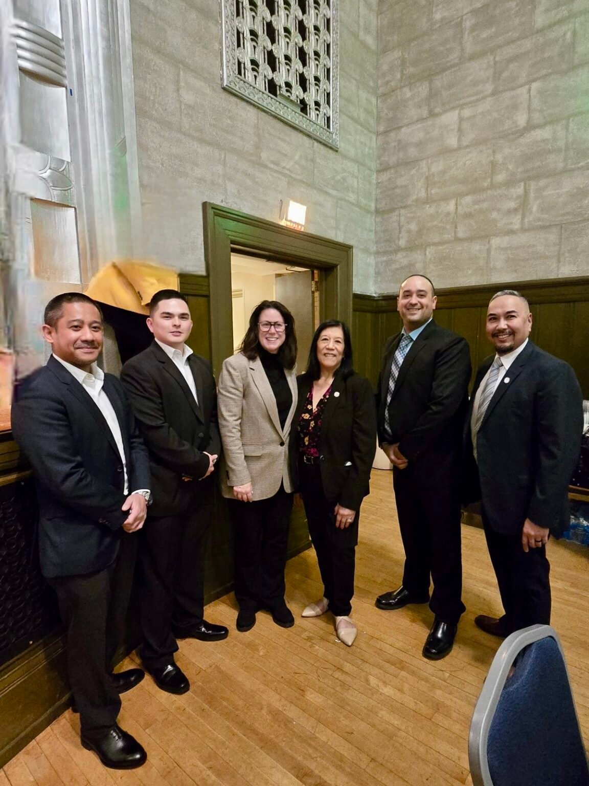 NJAG Jennifer Davenport, DAG Lora Fong with NJAALEOA VP and Associates at 3rd Annual Ramadan Iftar in Trenton, NJ.